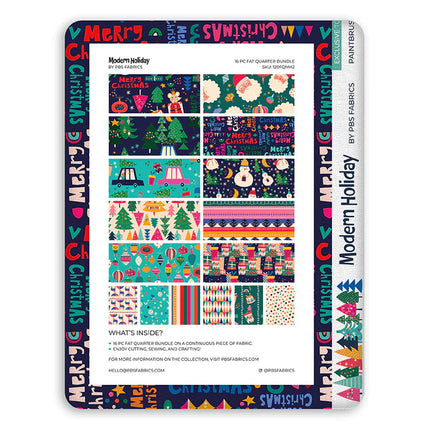 Flat Fat Stack - Modern Holiday - 16 FQs