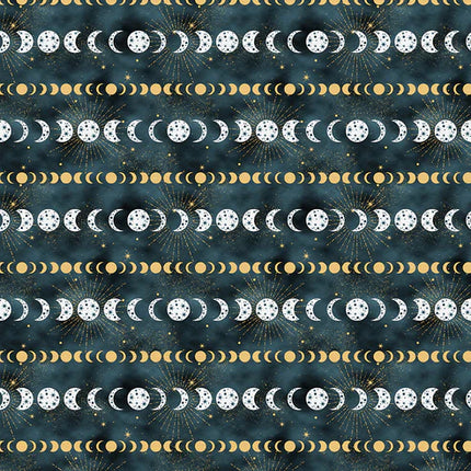 Quilting Cotton - Cotton - Magical Night - Moon Phases