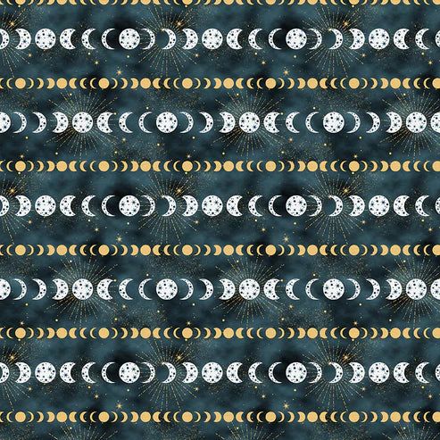 Quilting Cotton - Cotton - Magical Night - Moon Phases