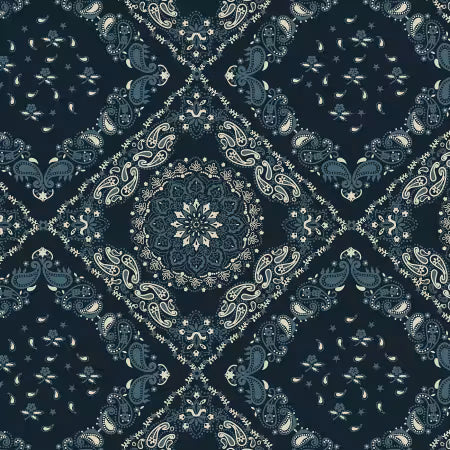 Wideback - Cotton - Bandana - Navy