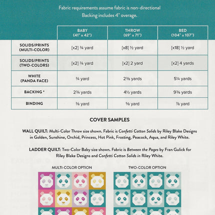 Pandamonium Quilt Pattern