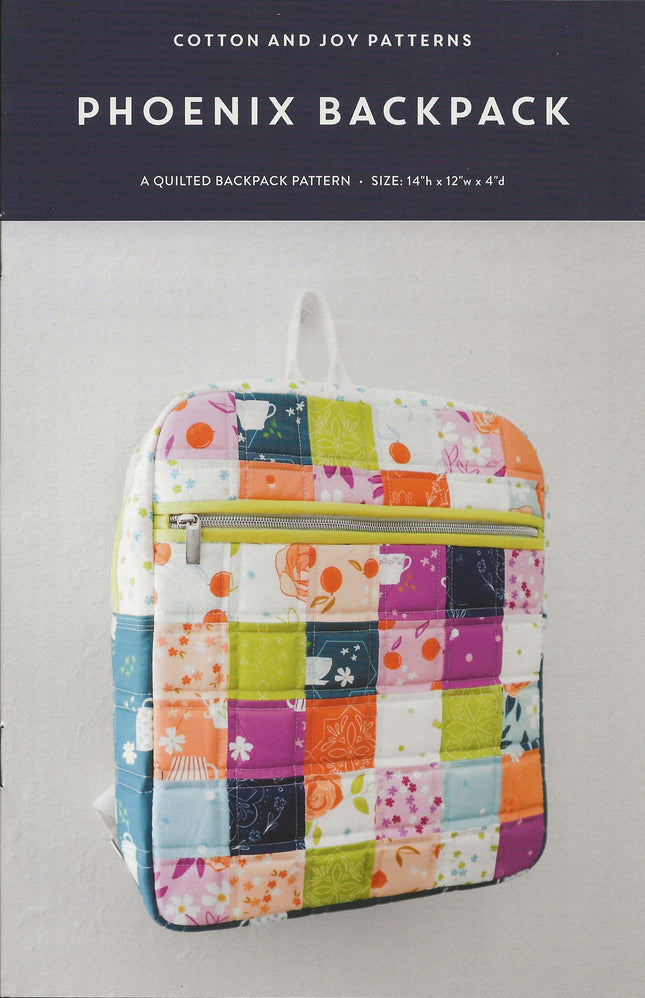 Phoenix Quilted Backpack Pattern: Printed Booklet