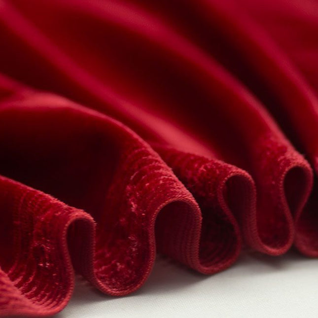 Stretch Velvet - Poly/Spandex - Red