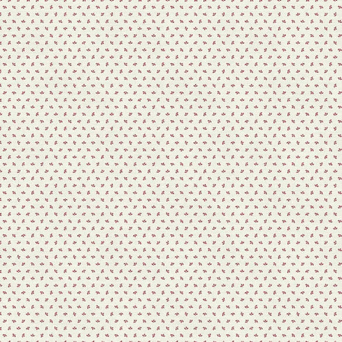 Quilting Cotton - Cotton - Red Berries - White