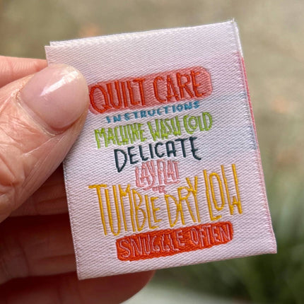 Quilt Care - Sew-in Labels