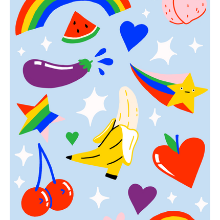 Feeling Fruity Iron-On Sheet Set