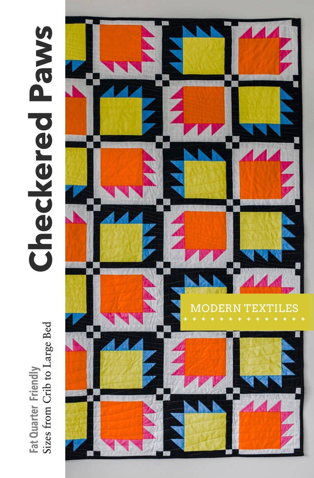 Checkered Paws Quilt Pattern