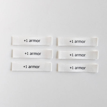 Plus 1 Armor Labels