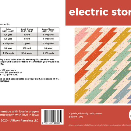 Electric Storm Quilt Pattern