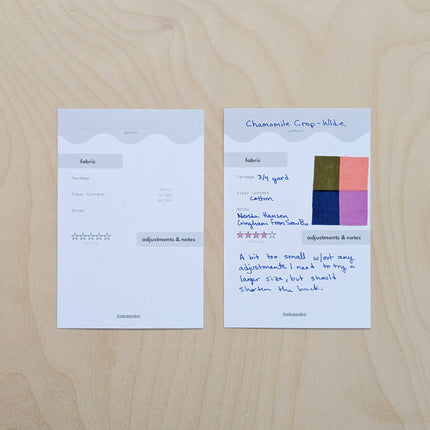 Sewing Pattern Note Cards  — Pack of 10