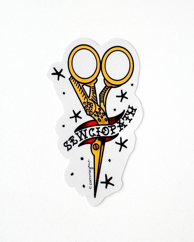 Sewciopath Sticker
