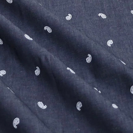 Chambray - Cotton/Poly - Feather Leaf