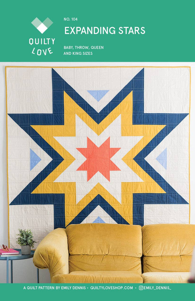 Expanding Stars Quilt pattern