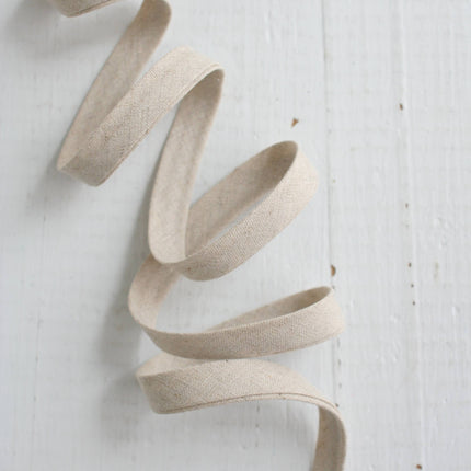 1/2" Double Fold Bias Binding -  Natural