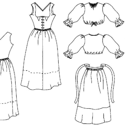 123 Austrian Dirndl - Sewing Pattern