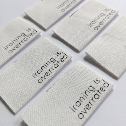 Ironing Is Overrrated Labels