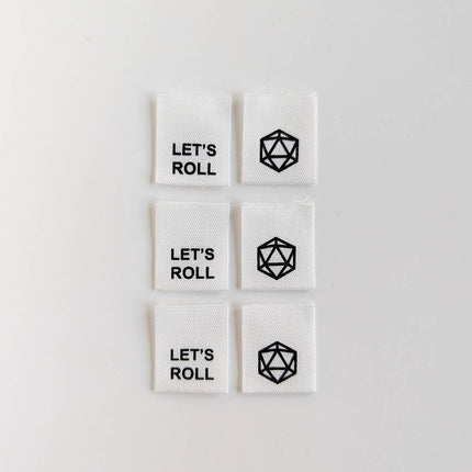Let's Roll. D20. Labels