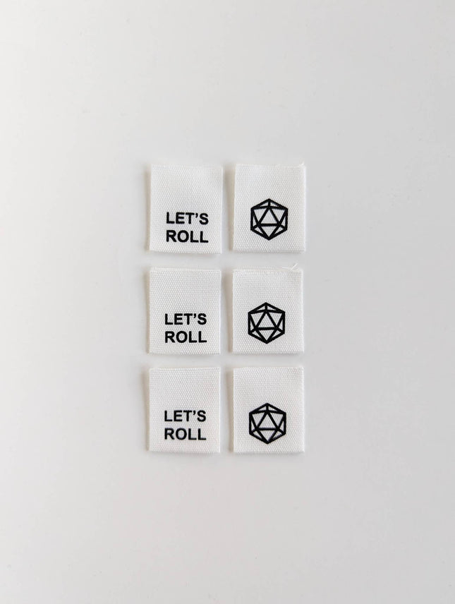 Let's Roll. D20. Labels