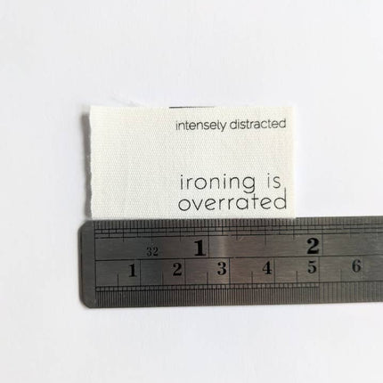 Ironing Is Overrrated Labels