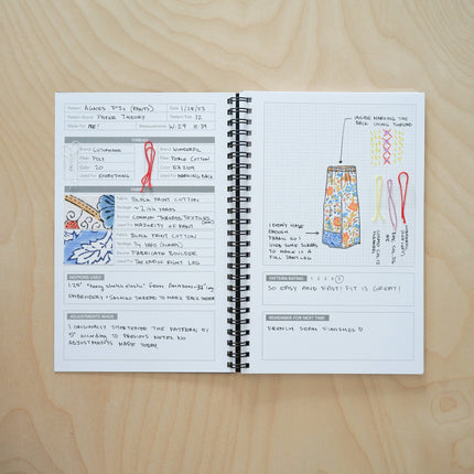 Black & White Sewing Journal - Kohamche