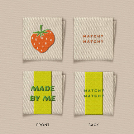 Made By Me Strawberry Square Labels